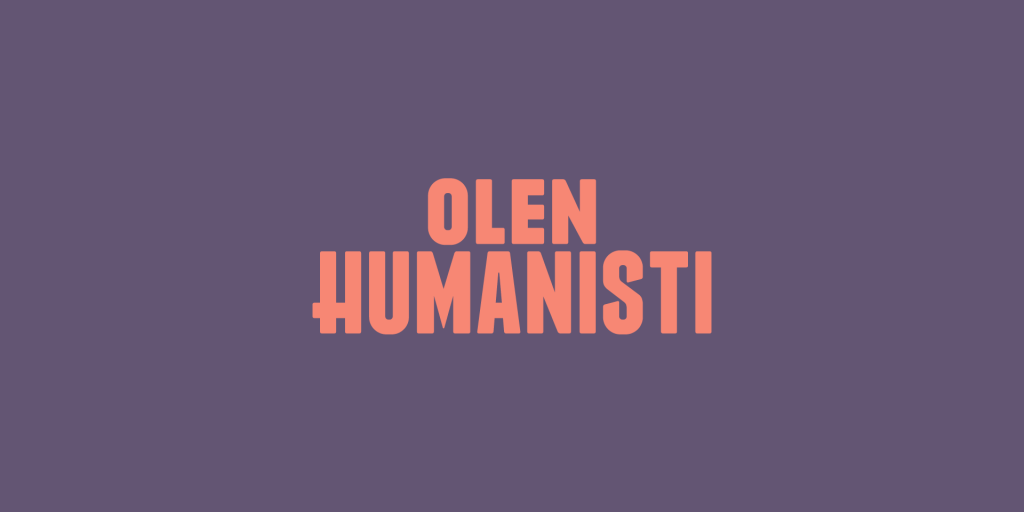 Olen humanisti: banneri